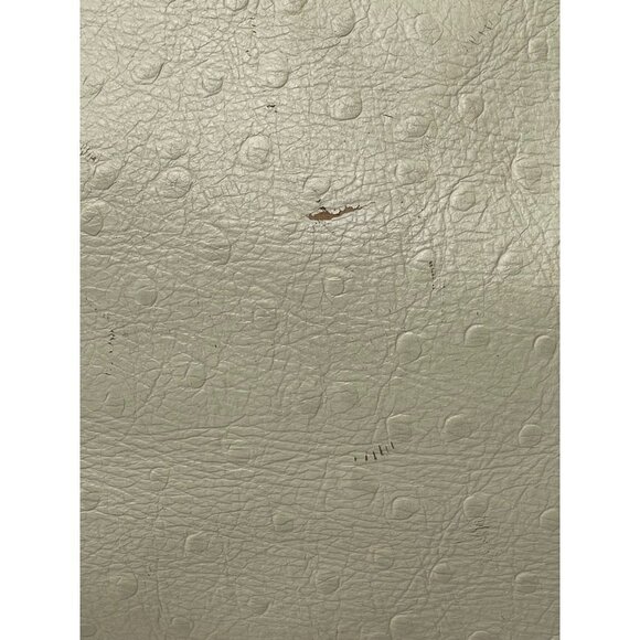 Kate Spade Cream Wellesley Ostrich Embossed‎ Leather Tote Shoulder Handbag Purse - Picture 7 of 12